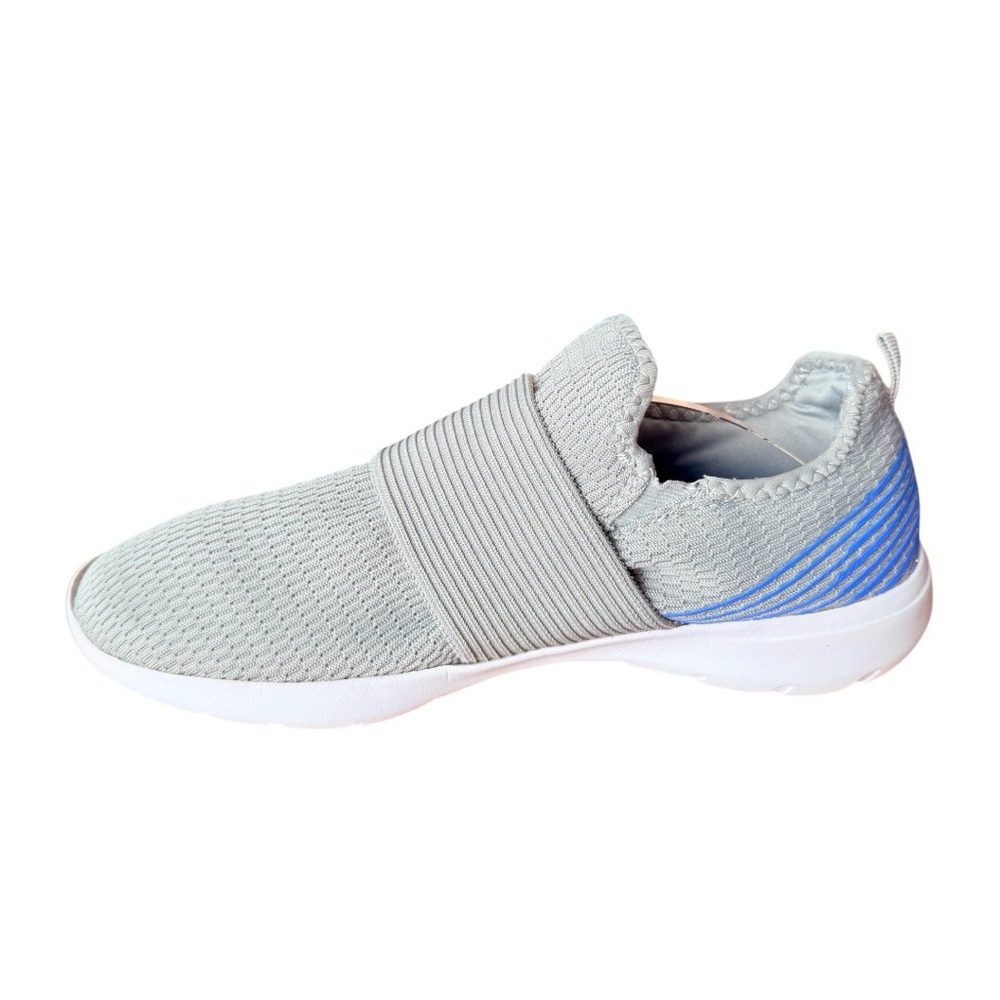Athletic Works Slip On Gray and Blue  Shoes Nash Athletic Jogger Sneakers Sz 8